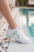 Brexia Walksmooth Kadın Beyaz Sneaker Günlük Spor Ayakkabı Hafif Ortopedik Rahat Taban