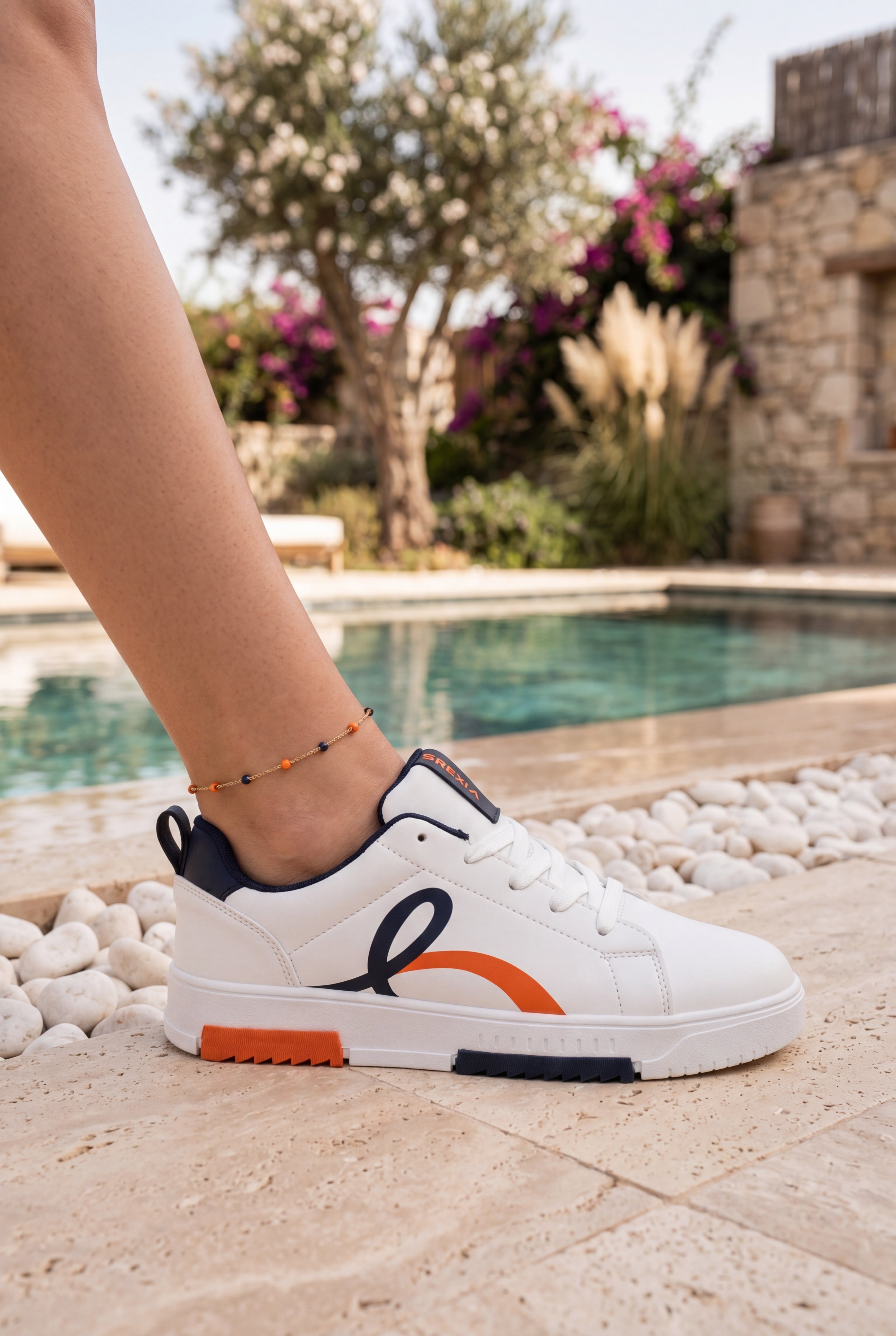 Brexia Walksmooth Kadın Beyaz Sneaker Günlük Spor Ayakkabı Hafif Ortopedik Rahat Taban