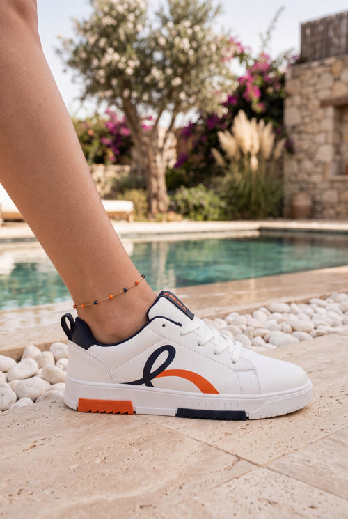 Brexia Walksmooth Kadın Beyaz Sneaker Günlük Spor Ayakkabı Hafif Ortopedik Rahat Taban