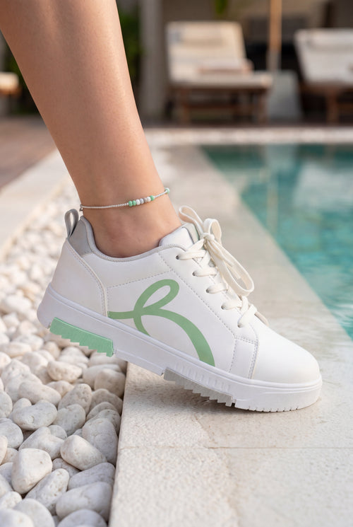 Brexia Walksmooth Kadın Beyaz Sneaker Günlük Spor Ayakkabı Hafif Ortopedik Rahat Taban