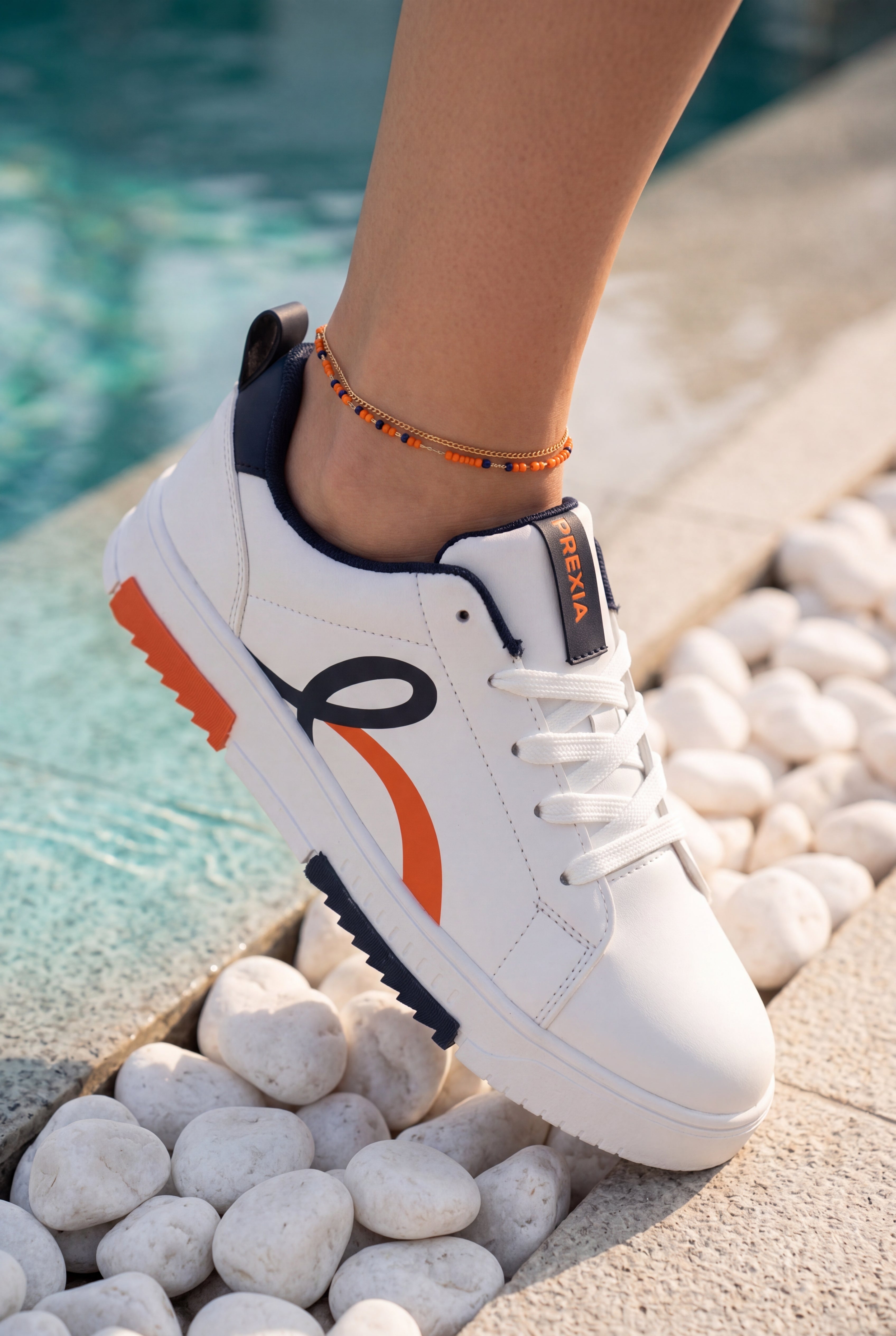 Brexia Walksmooth Kadın Beyaz Sneaker Günlük Spor Ayakkabı Hafif Ortopedik Rahat Taban