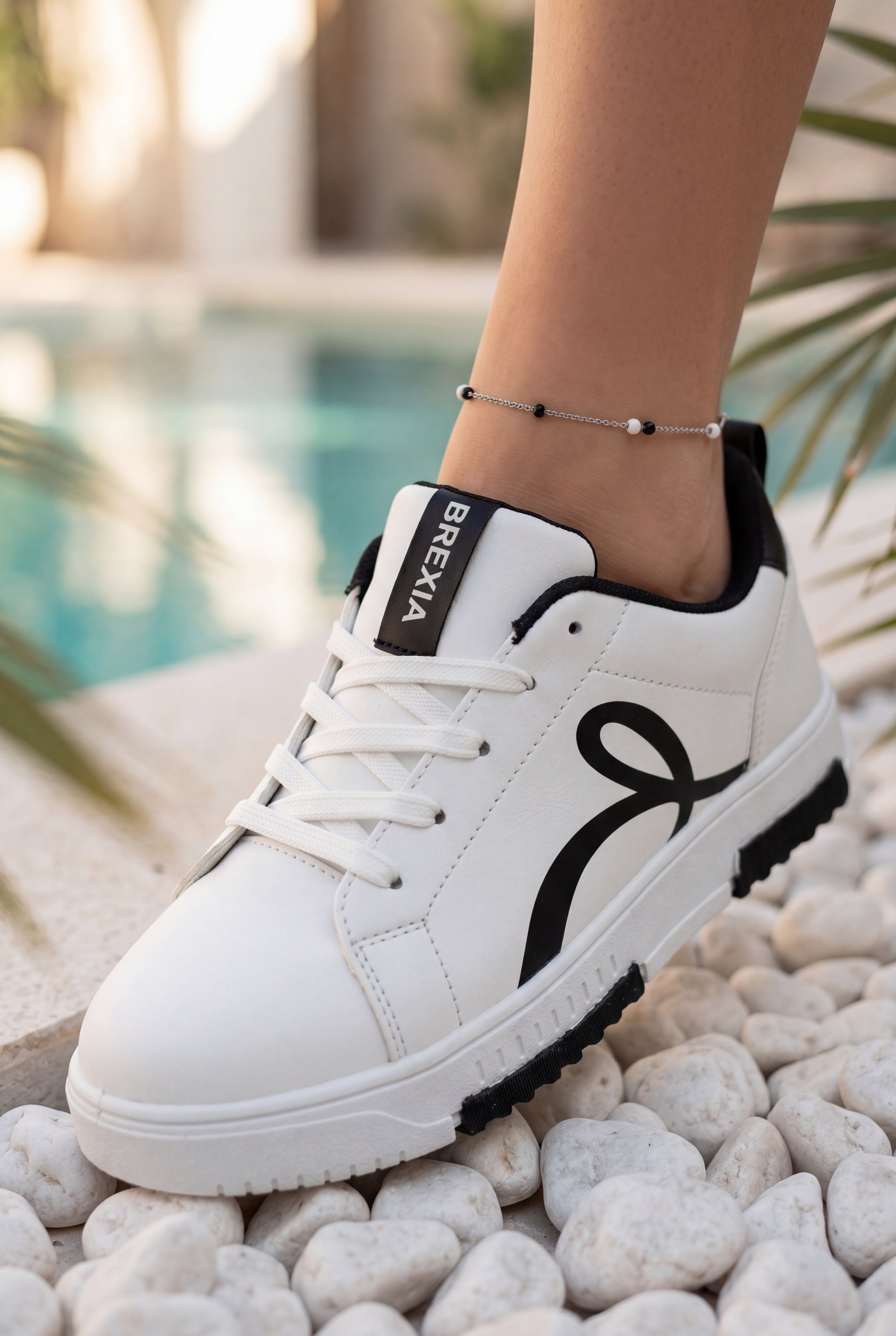 Brexia Walksmooth Kadın Beyaz Sneaker Günlük Spor Ayakkabı Hafif Ortopedik Rahat Taban